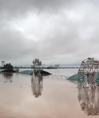  Vientiane Authorities Issue Flood Alert Amid Rising Water Levels